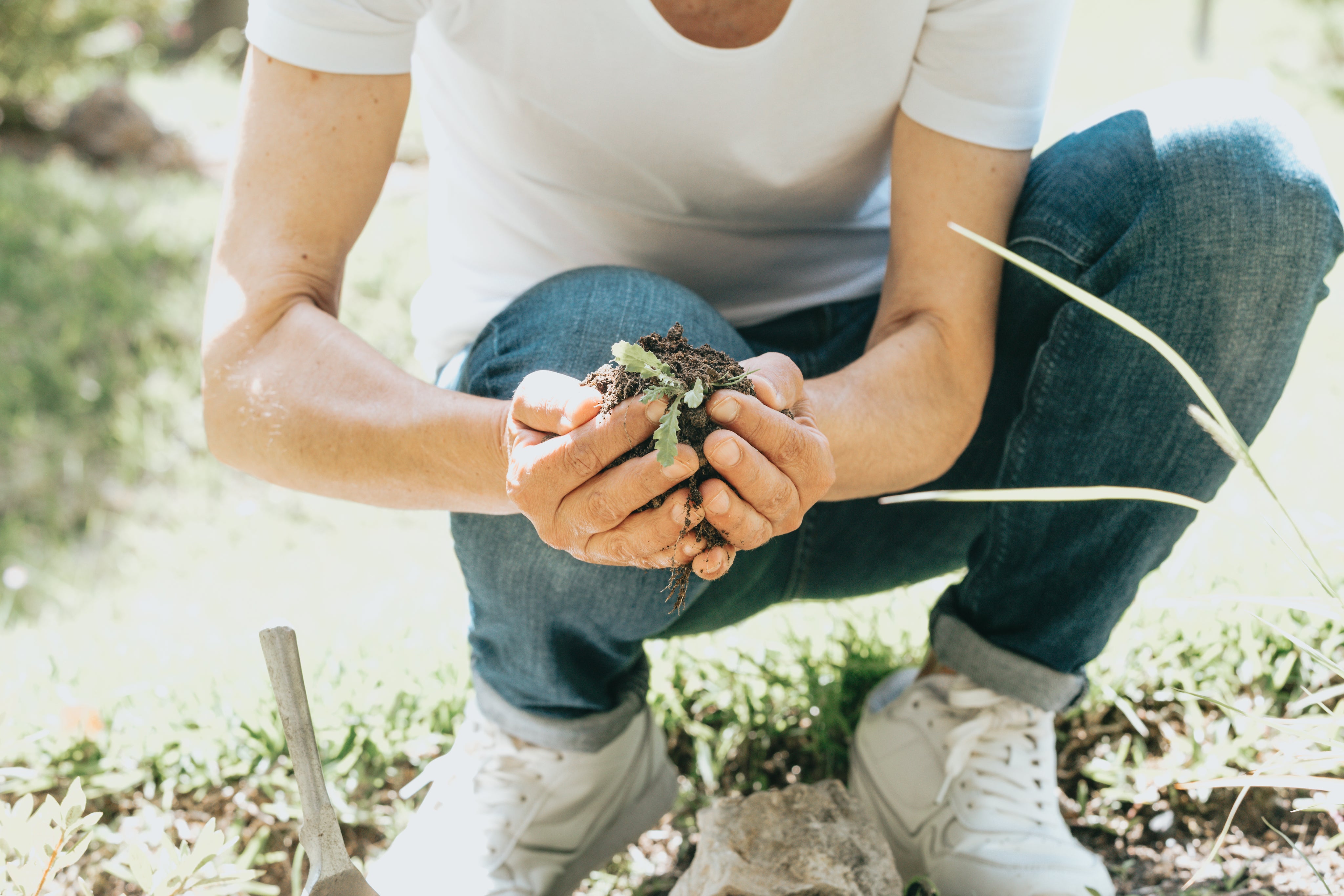 "Happy customer using Houston composting service instead of a landfill"